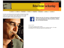 Tablet Screenshot of michaelbreckerliverecordings.com